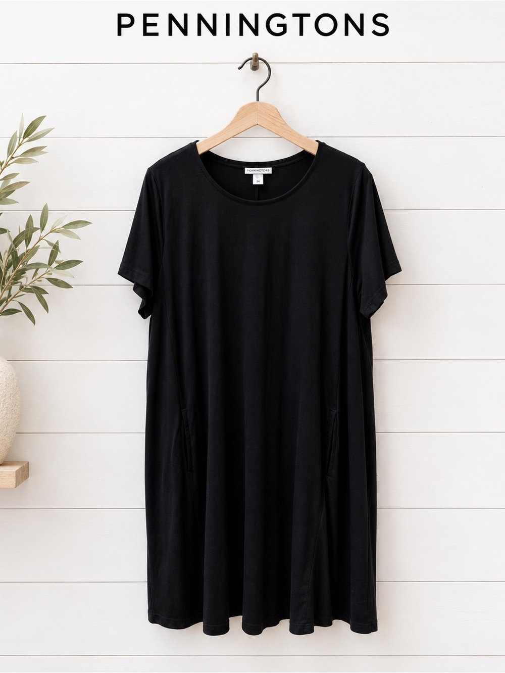 Penningtons T-Shirt Dress – Black – Size 2X
